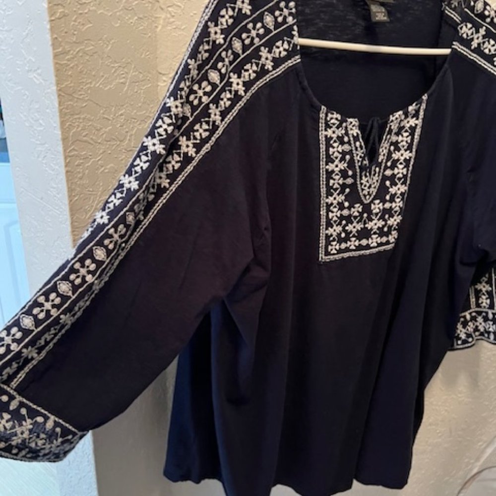 Womens Casual cotton top plus size 3x